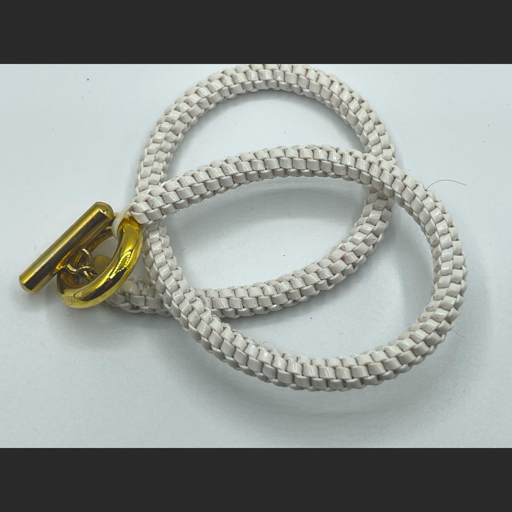 nOir Woven box chain bracelet